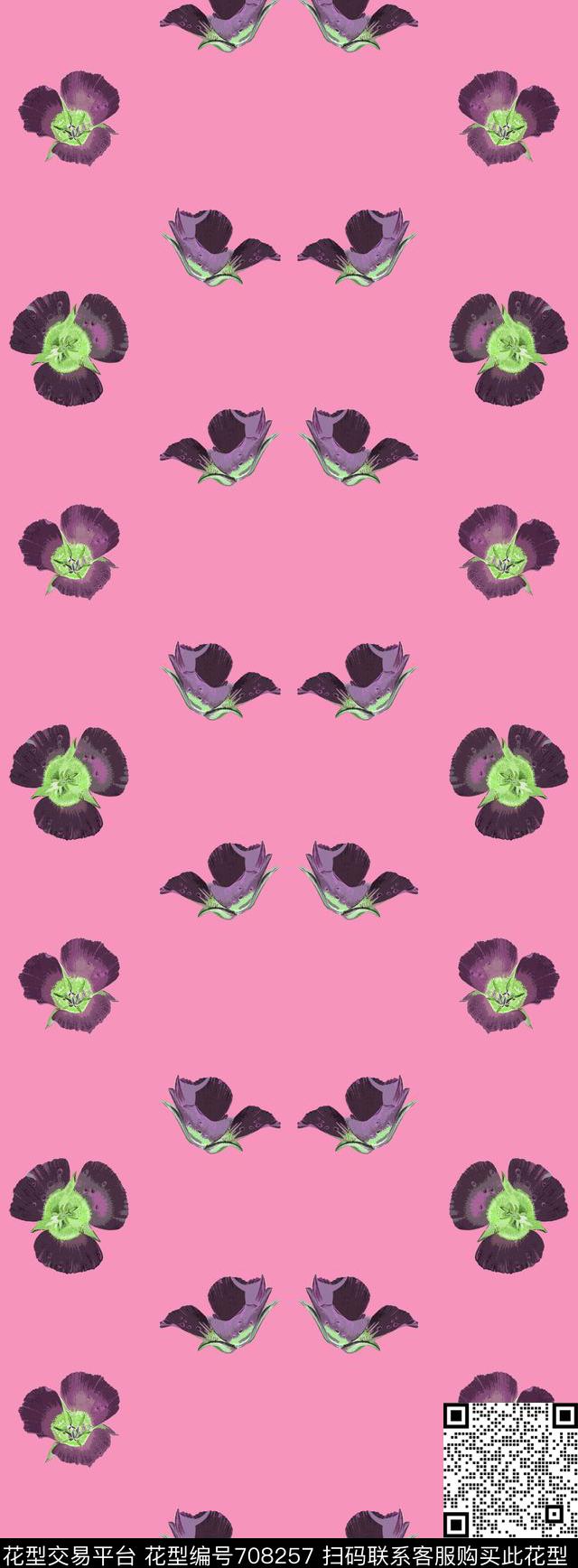 丝巾长巾花卉大牌传统印花华亿平台下载（图片编号: 708257） - 瓦栏（Walan）