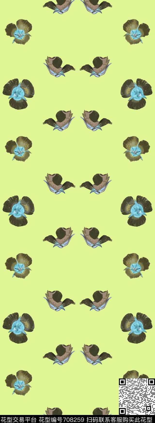 丝巾长巾花卉大牌传统印花华亿平台下载（图片编号: 708259） - 瓦栏（Walan）