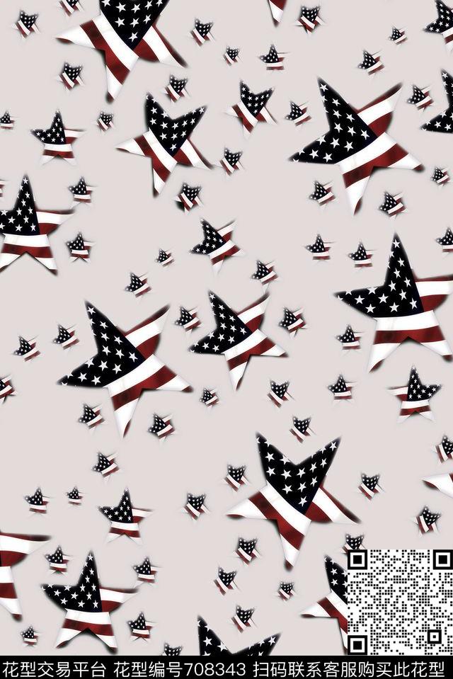 男装休闲风简约数码印花华亿平台下载（图片编号: 708343） - 瓦栏（Walan）