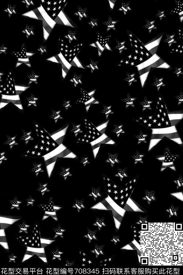 男装休闲风简约数码印花华亿平台下载（图片编号: 708345） - 瓦栏（Walan）