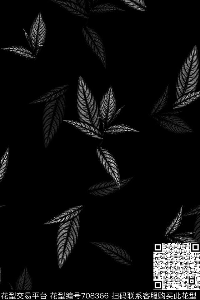 树叶休闲男装男装羽绒服数码印花华亿平台下载（图片编号: 708366） - 瓦栏（Walan）