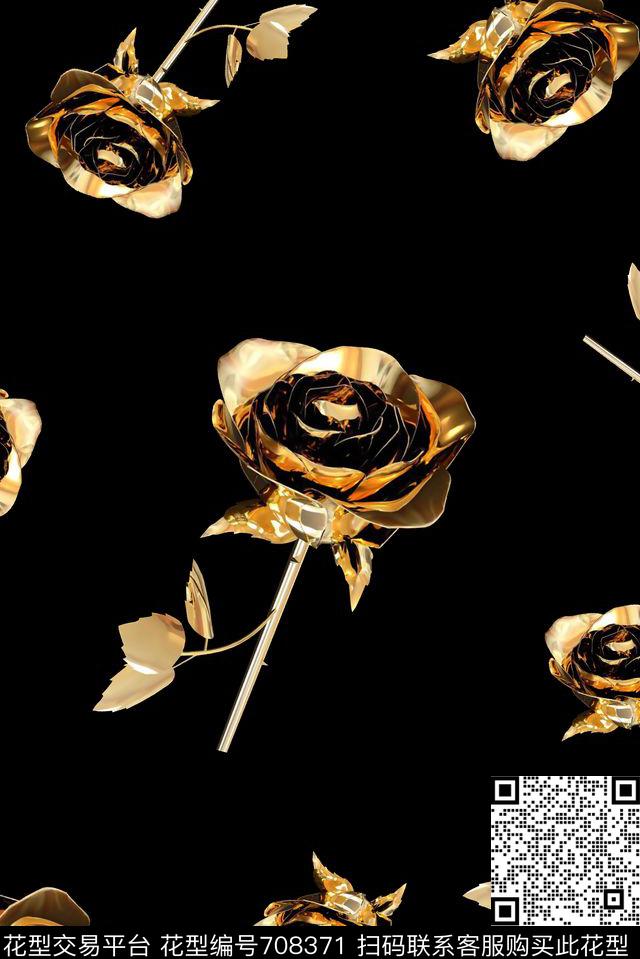 金属花卉男装外套男装羽绒服数码印花华亿平台下载（图片编号: 708371） - 瓦栏（Walan）