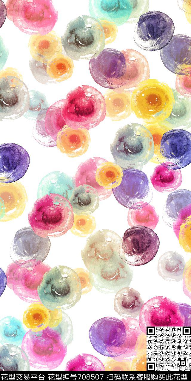 色块抽象几何数码印花华亿平台下载（图片编号: 708507） - 瓦栏（Walan）