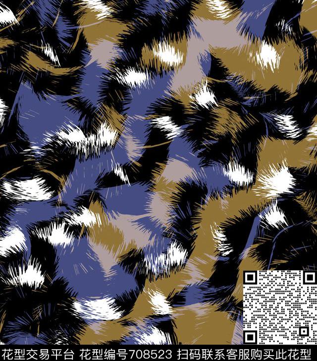 沙发布动物纹男装衬衣数码印花华亿平台下载（图片编号: 708523） - 瓦栏（Walan）