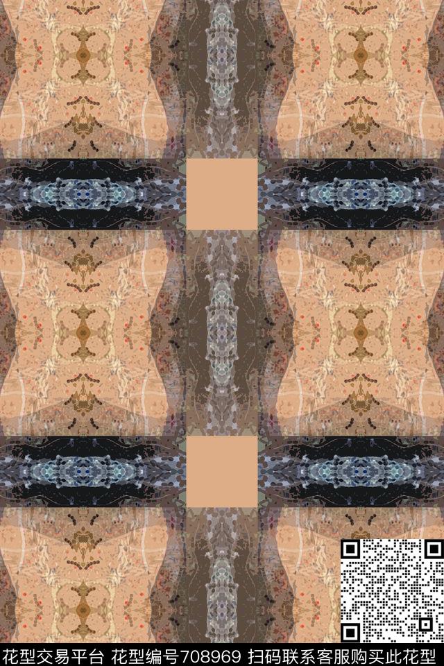 时尚抽象格子图案几何炫彩传统印花华亿平台下载（图片编号: 708969） - 瓦栏（Walan）