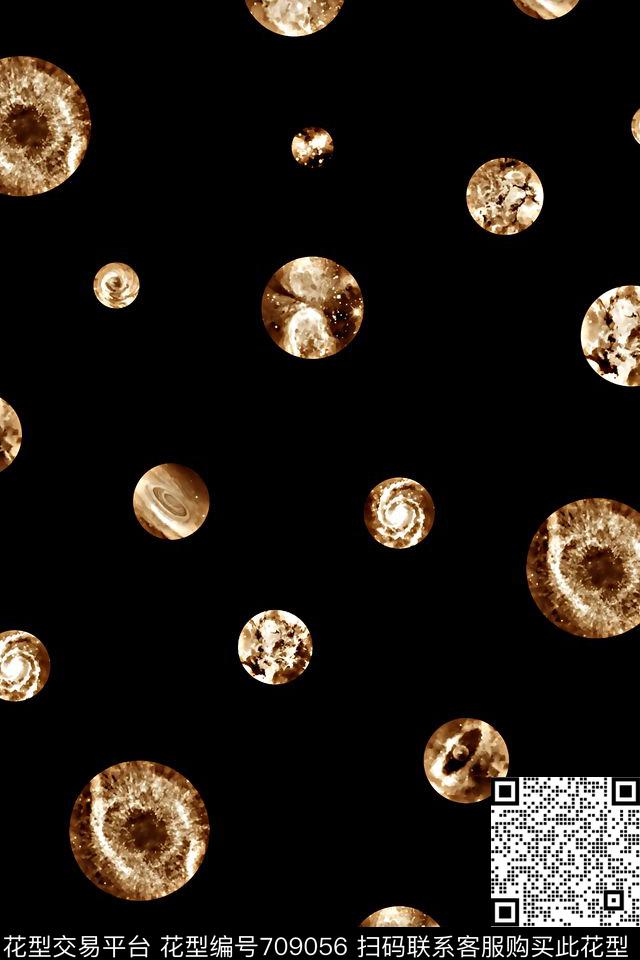 纹理波点休闲男装男装T恤数码印花华亿平台下载（图片编号: 709056） - 瓦栏（Walan）