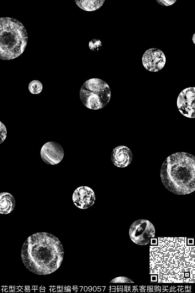 纹理波点休闲男装男装T恤数码印花华亿平台下载（图片编号: 709057） - 瓦栏（Walan）