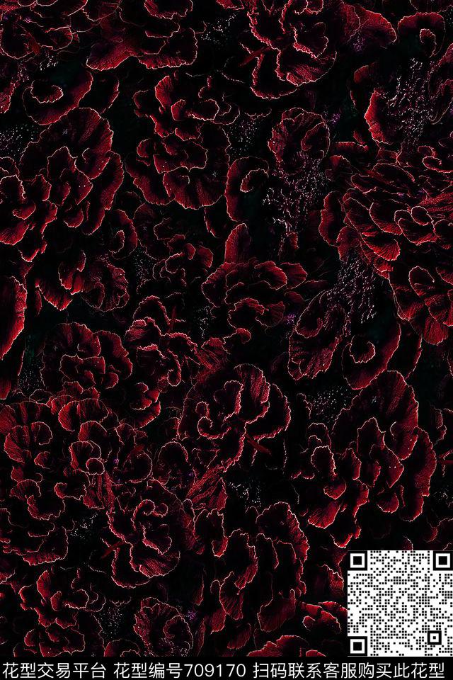 抽象肌理纹理数码印花华亿平台下载（图片编号: 709170） - 瓦栏（Walan）