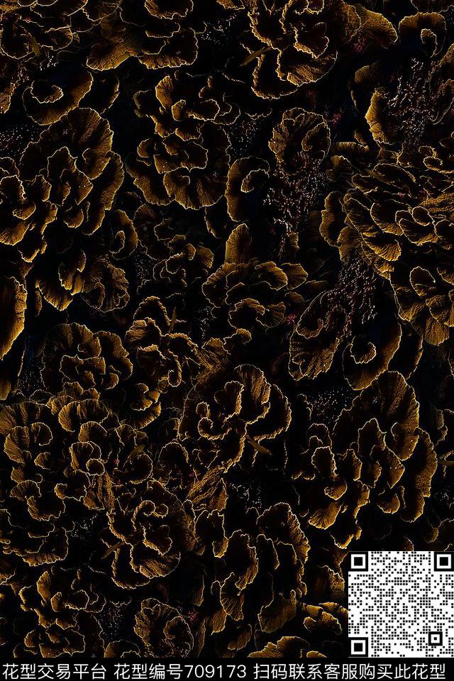 抽象肌理纹理数码印花华亿平台下载（图片编号: 709173） - 瓦栏（Walan）