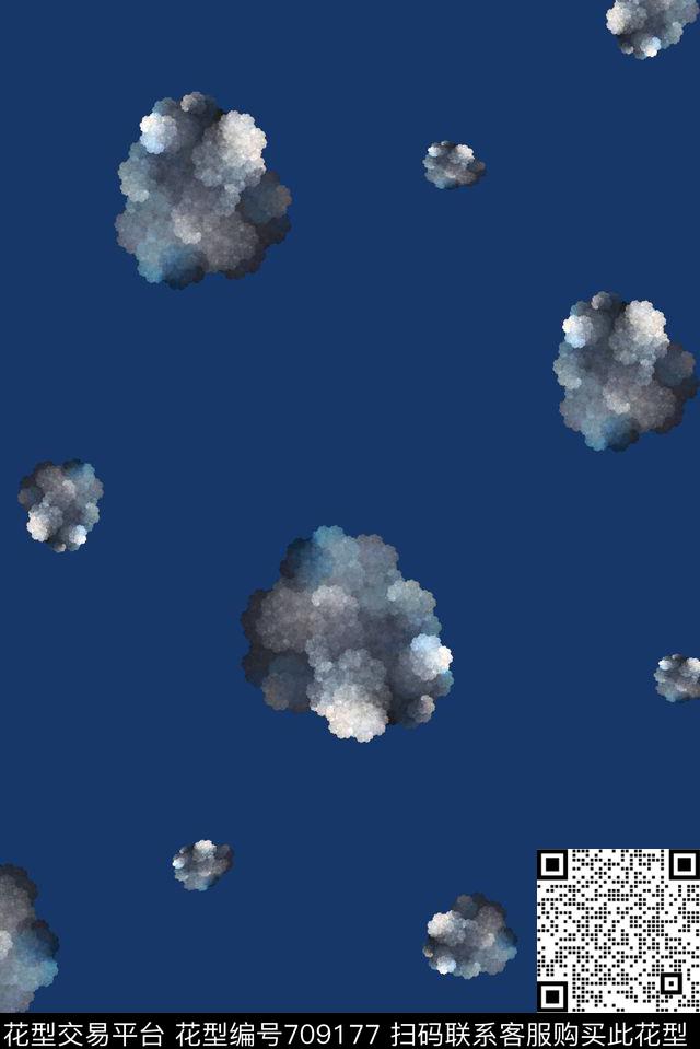 不规则几何男装商务休闲数码印花华亿平台下载（图片编号: 709177） - 瓦栏（Walan）