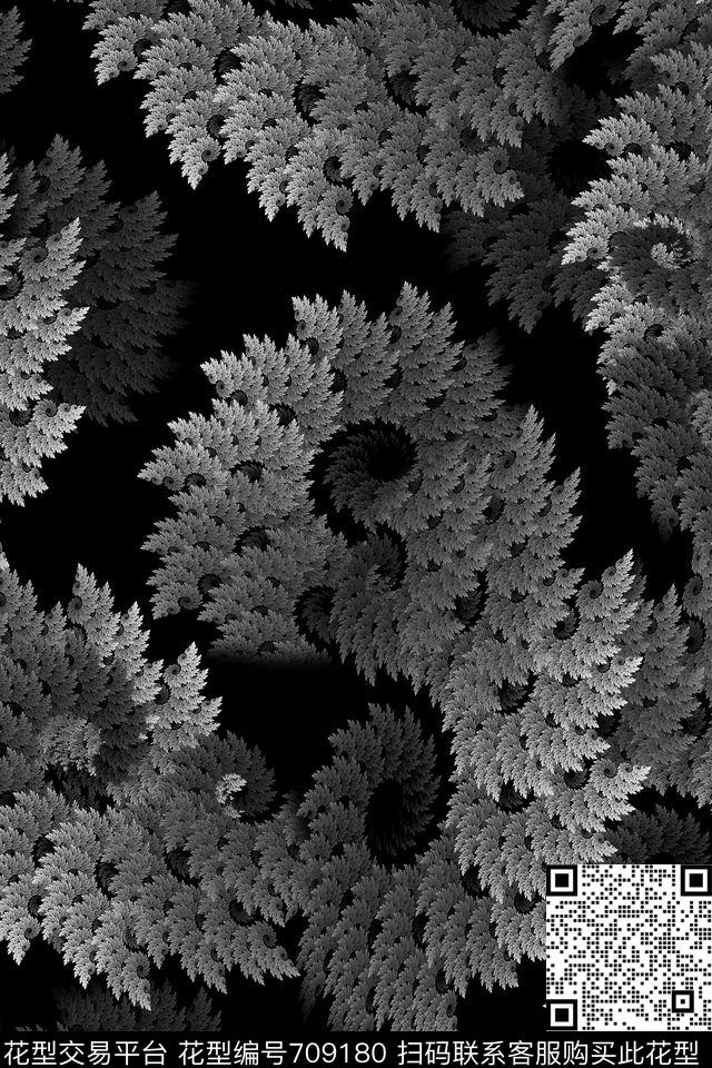 抽象肌理女装数码印花华亿平台下载（图片编号: 709180） - 瓦栏（Walan）