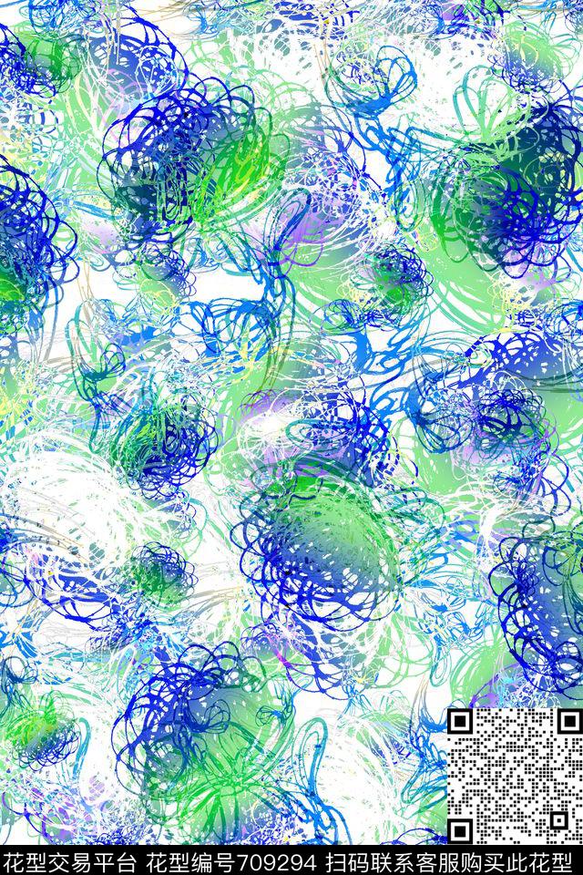 乱花花卉709296数码印花华亿平台下载（图片编号: 709294） - 瓦栏（Walan）