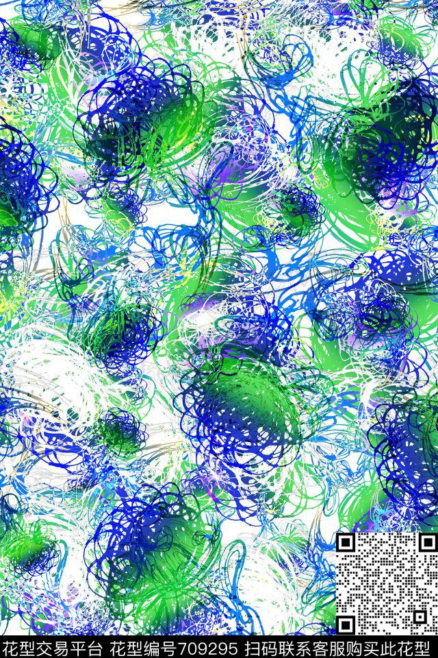 乱花花卉709296数码印花华亿平台下载（图片编号: 709295） - 瓦栏（Walan）