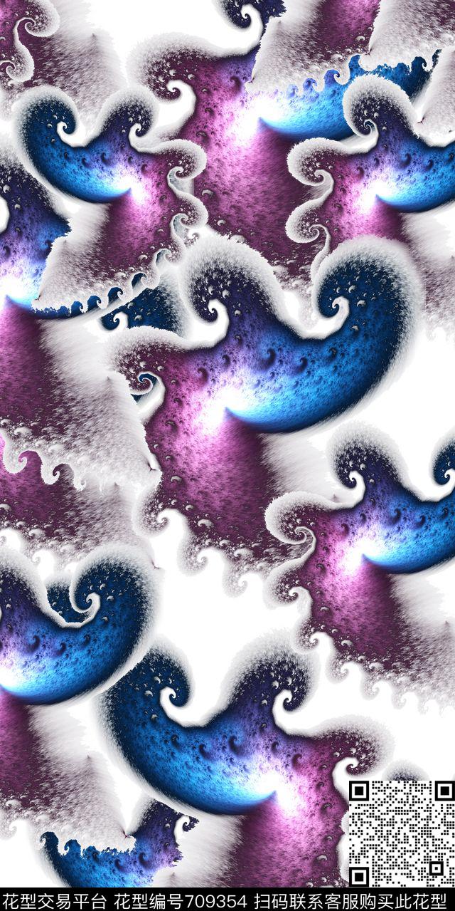 东南亚抽象色块数码印花华亿平台下载（图片编号: 709354） - 瓦栏（Walan）