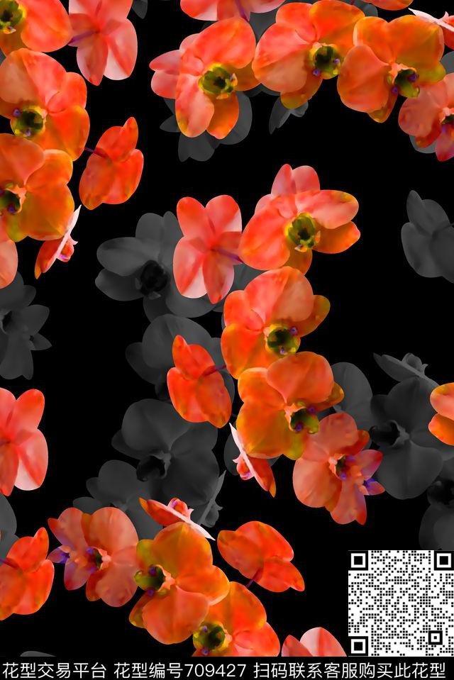 最新高清数码花卉抽象手绘满版花卉时尚潮流大牌复古欧美风女装花卉数码印花华亿平台下载（图片编号: 709427） - 瓦栏（Walan）