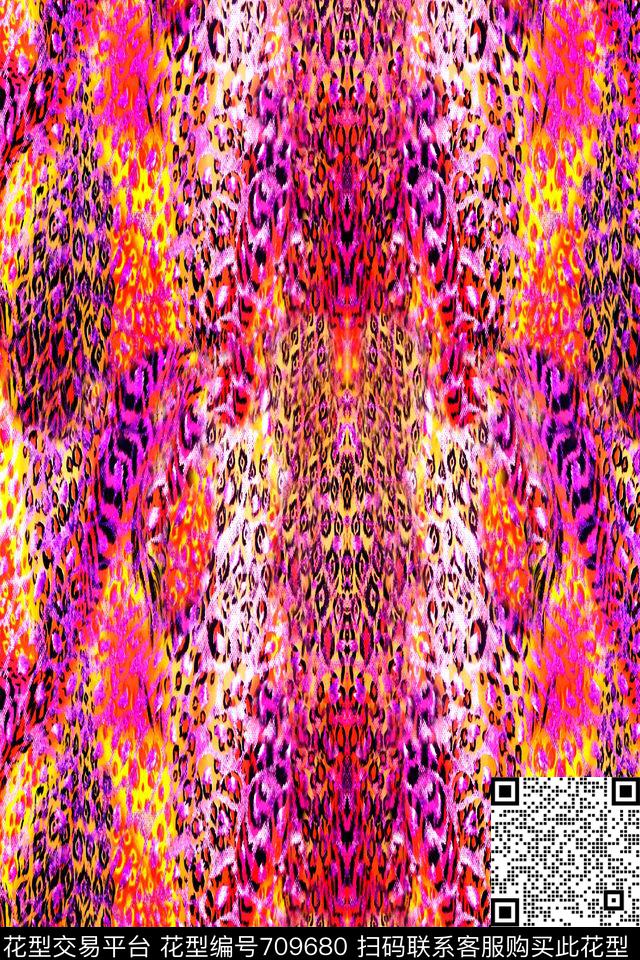 动物纹理豹纹蛇皮纹数码印花华亿平台下载（图片编号: 709680） - 瓦栏（Walan）