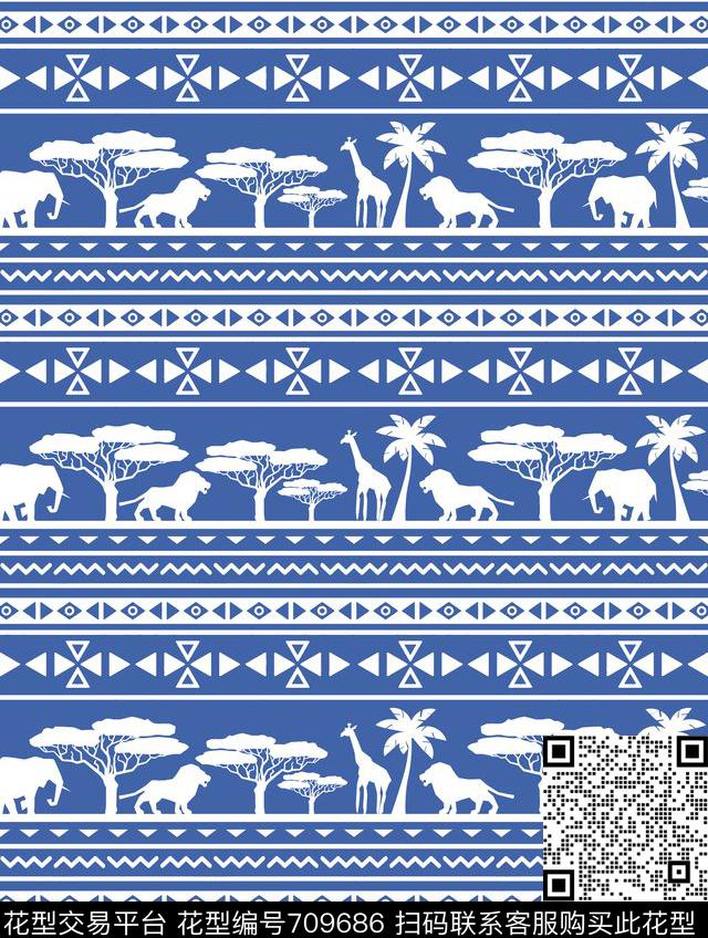 几何卡通热带传统印花华亿平台下载（图片编号: 709686） - 瓦栏（Walan）