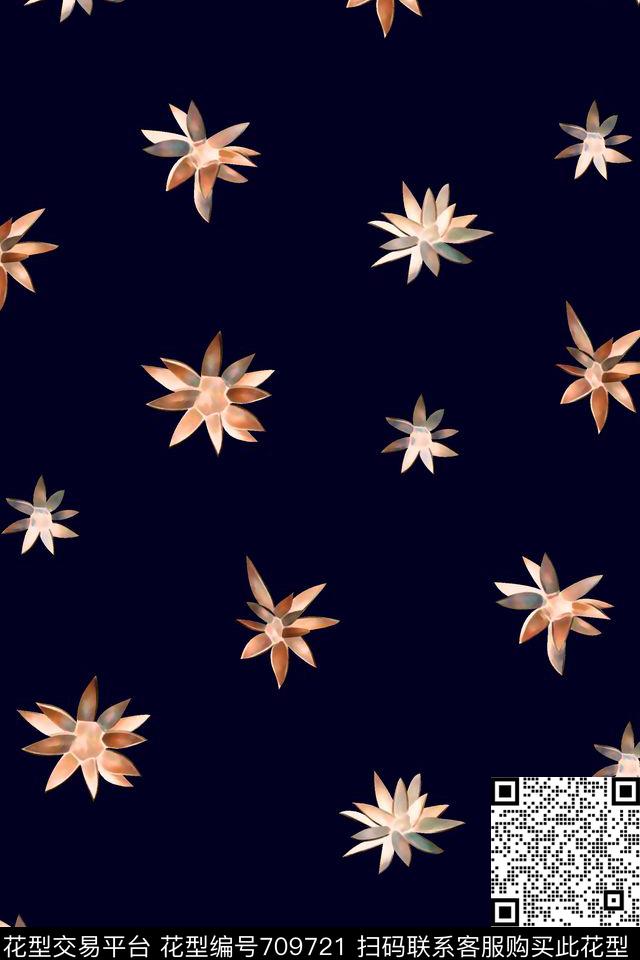 抽象手绘满版花卉最新高清数码水彩花卉时尚潮流大牌欧美风女装花卉数码印花华亿平台下载（图片编号: 709721） - 瓦栏（Walan）