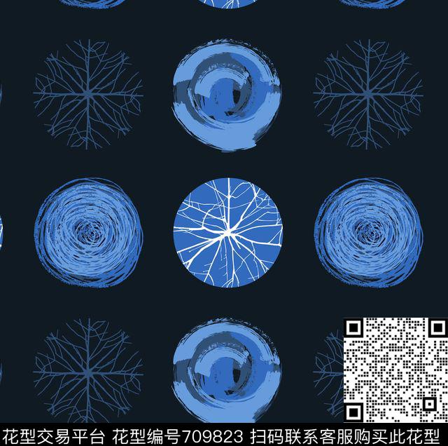 几何波点抽象传统印花华亿平台下载（图片编号: 709823） - 瓦栏（Walan）