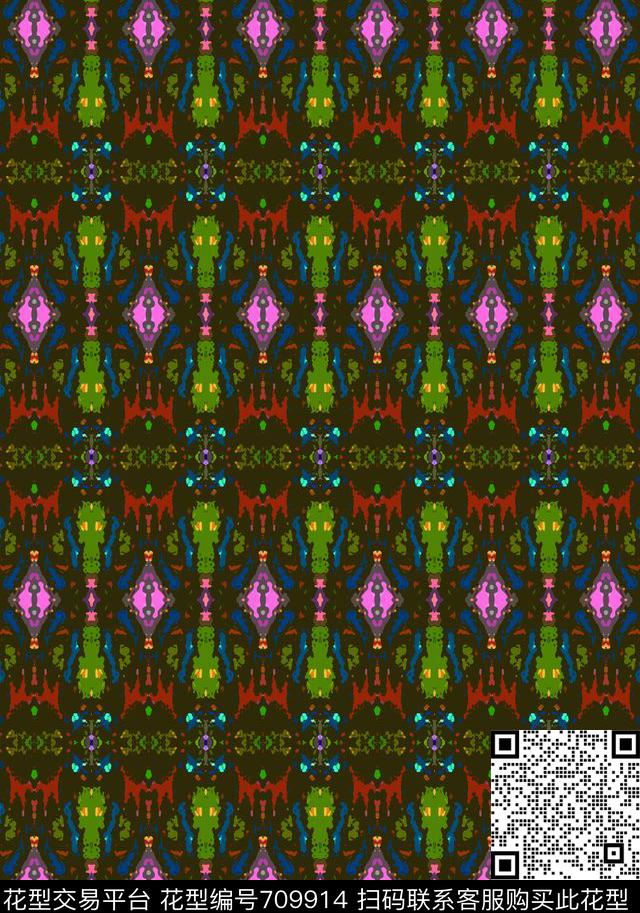 迷彩条纹混搭条纹图案数码印花华亿平台下载（图片编号: 709914） - 瓦栏（Walan）