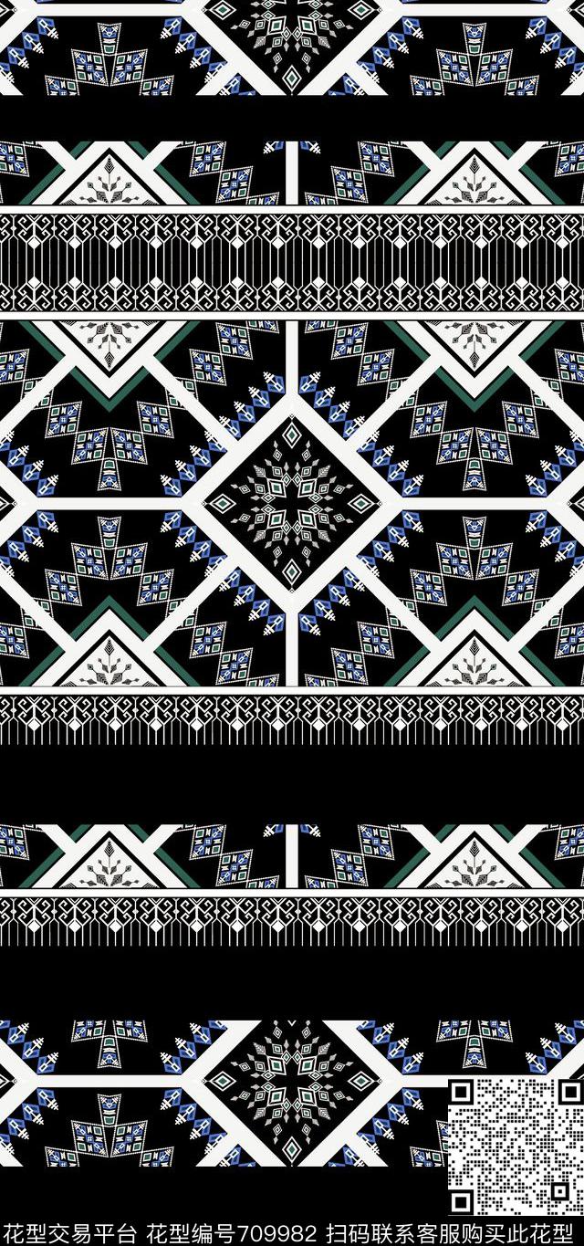 传统精美几何传统印花华亿平台下载（图片编号: 709982） - 瓦栏（Walan）