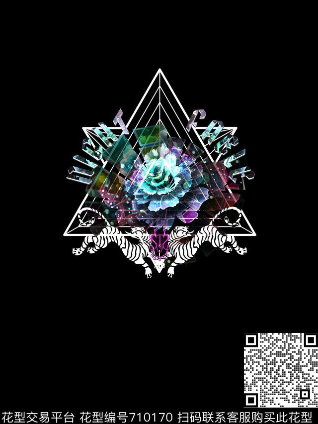 创意休闲字母数码印花华亿平台下载（图片编号: 710170） - 瓦栏（Walan）