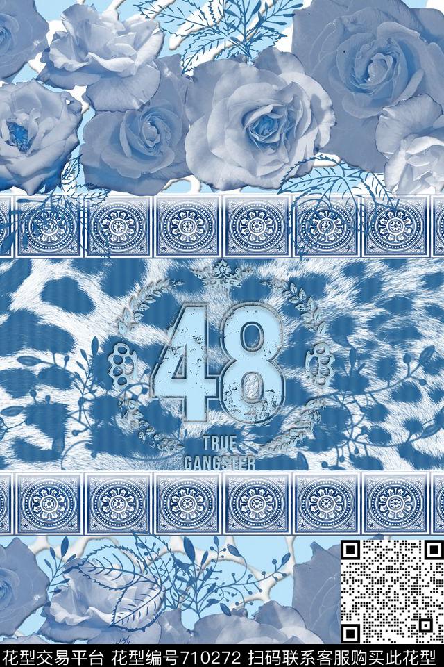 Rosesanimalskin数码印花华亿平台下载（图片编号: 710272） - 瓦栏（Walan）