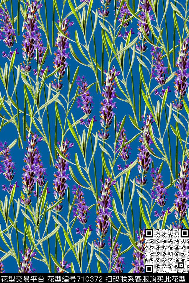 抽象手绘满版花卉最新高清数码水彩花卉时尚潮流大牌欧美风女装花卉数码印花华亿平台下载（图片编号: 710372） - 瓦栏（Walan）