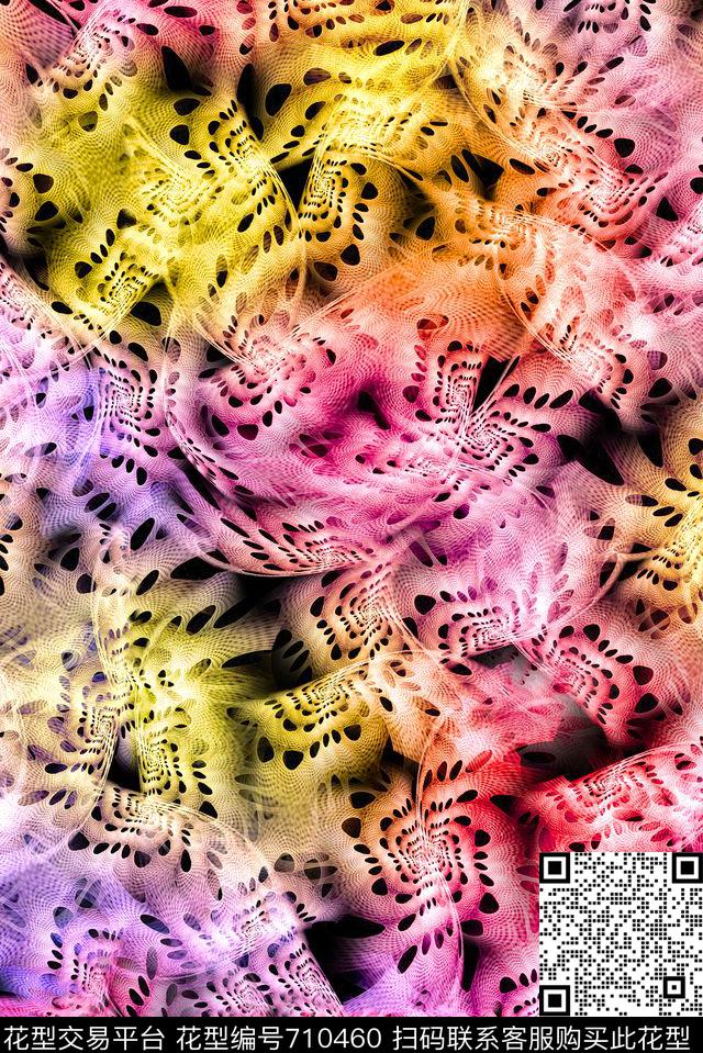 几何卡通迷彩迷彩数码印花华亿平台下载（图片编号: 710460） - 瓦栏（Walan）