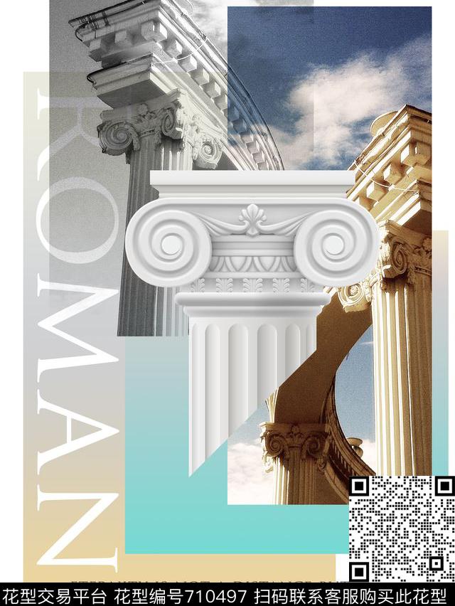 休闲风景t恤数码印花华亿平台下载（图片编号: 710497） - 瓦栏（Walan）