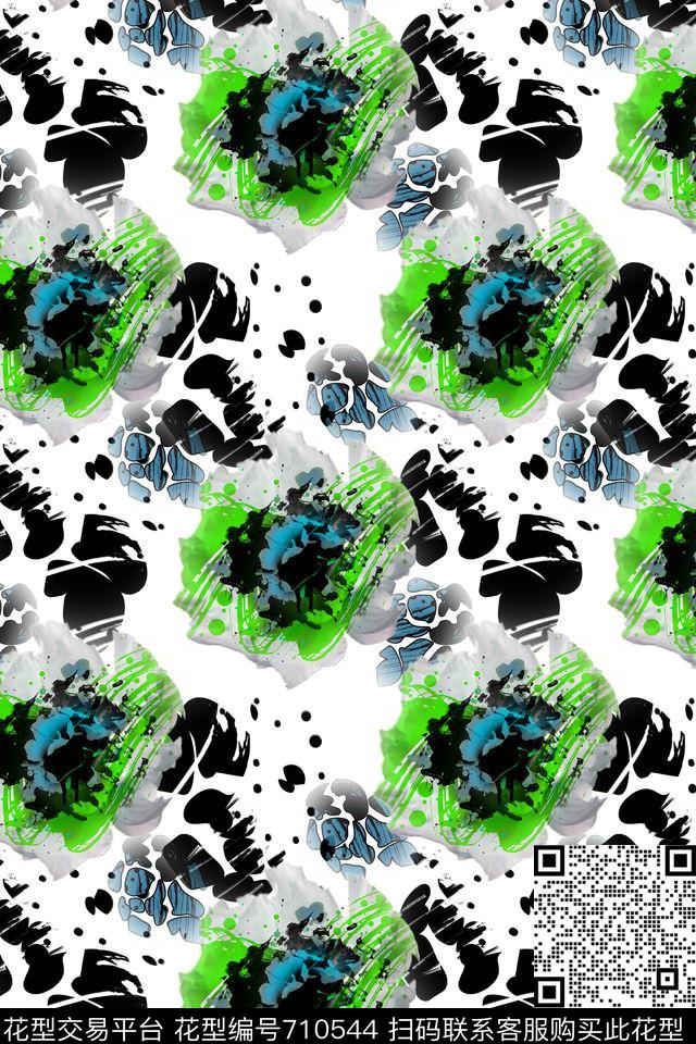 创意迷彩原创抽象数码印花华亿平台下载（图片编号: 710544） - 瓦栏（Walan）