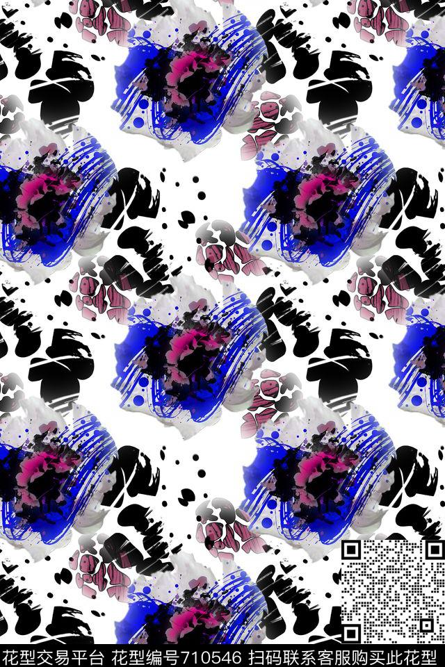 创意迷彩原创抽象数码印花华亿平台下载（图片编号: 710546） - 瓦栏（Walan）