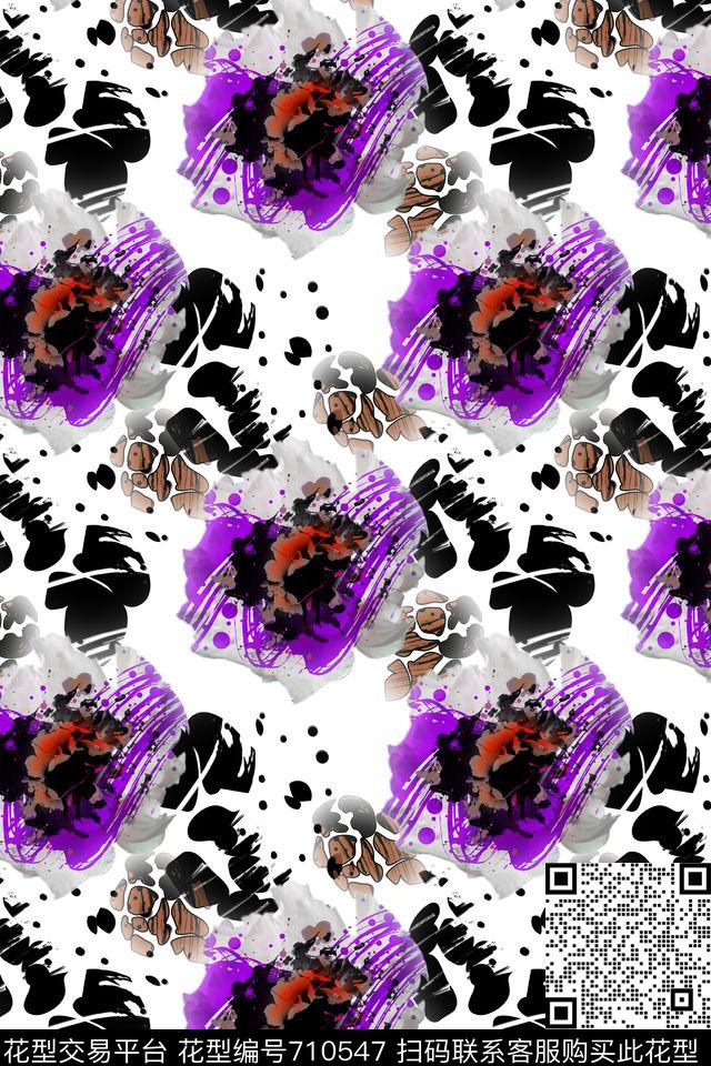 创意迷彩原创抽象数码印花华亿平台下载（图片编号: 710547） - 瓦栏（Walan）