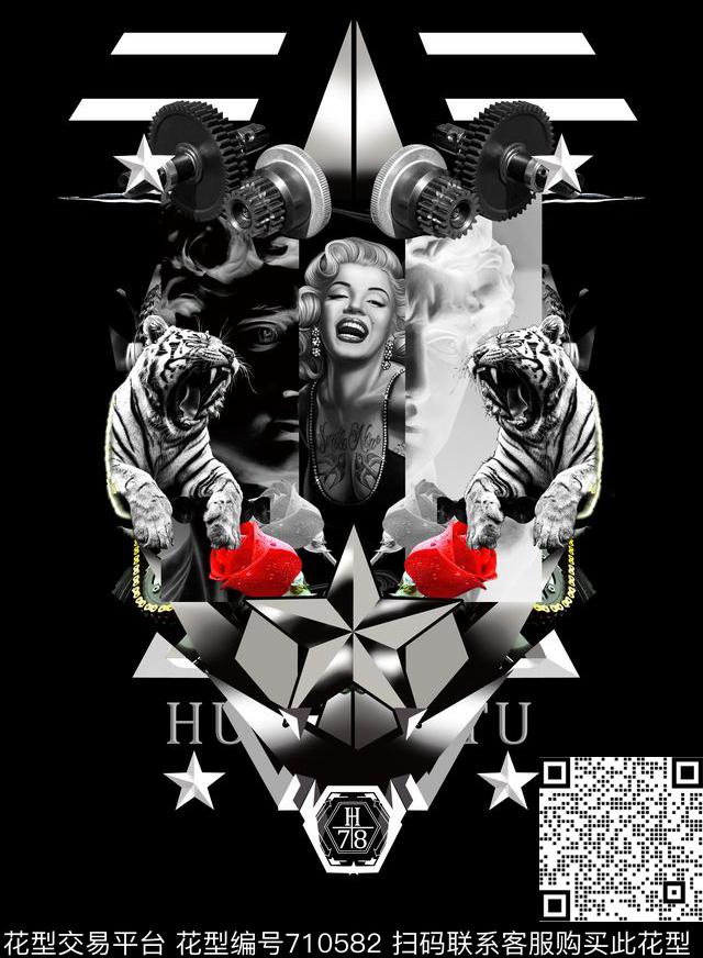 philippplein菲利普普大卫老虎数码印花华亿平台下载（图片编号: 710582） - 瓦栏（Walan）