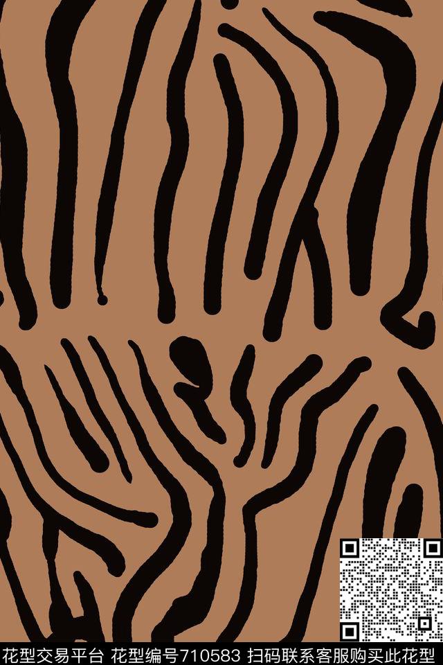 动物纹男装抽象肌理传统印花华亿平台下载（图片编号: 710583） - 瓦栏（Walan）