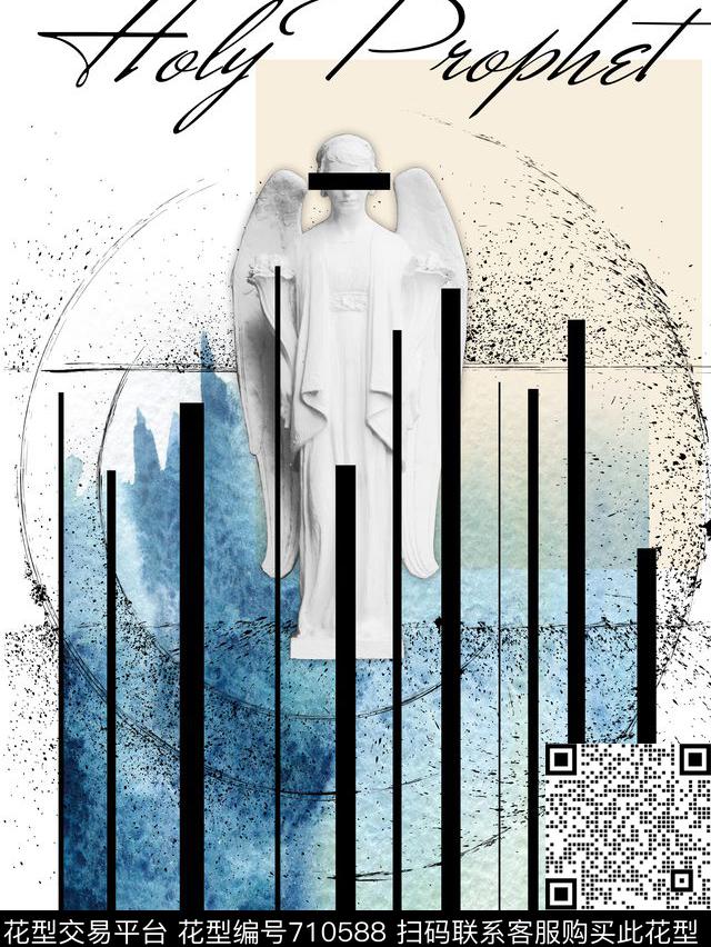 休闲前胸t恤数码印花华亿平台下载（图片编号: 710588） - 瓦栏（Walan）