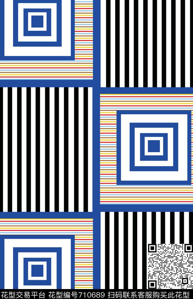 细条纹方格几何传统印花华亿平台下载（图片编号: 710689） - 瓦栏（Walan）