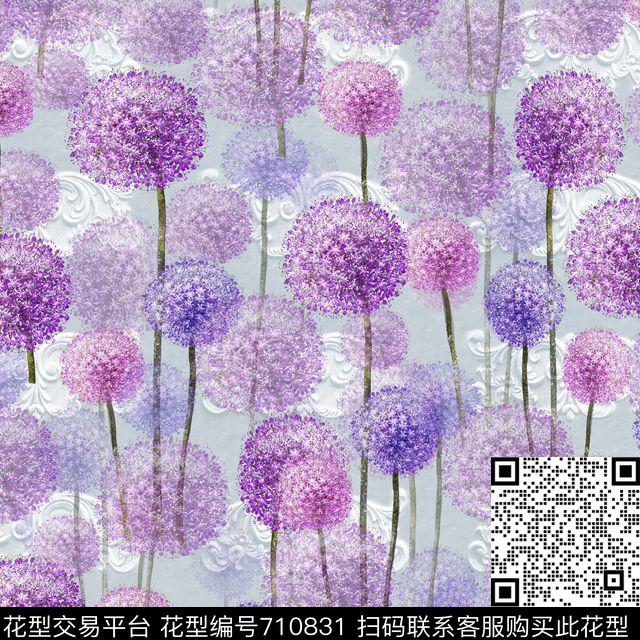 colorisecolorfullflower数码印花华亿平台下载（图片编号: 710831） - 瓦栏（Walan）