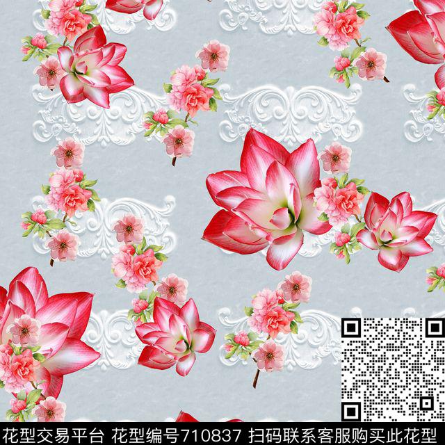 colorfullflowercolorise数码印花华亿平台下载（图片编号: 710837） - 瓦栏（Walan）