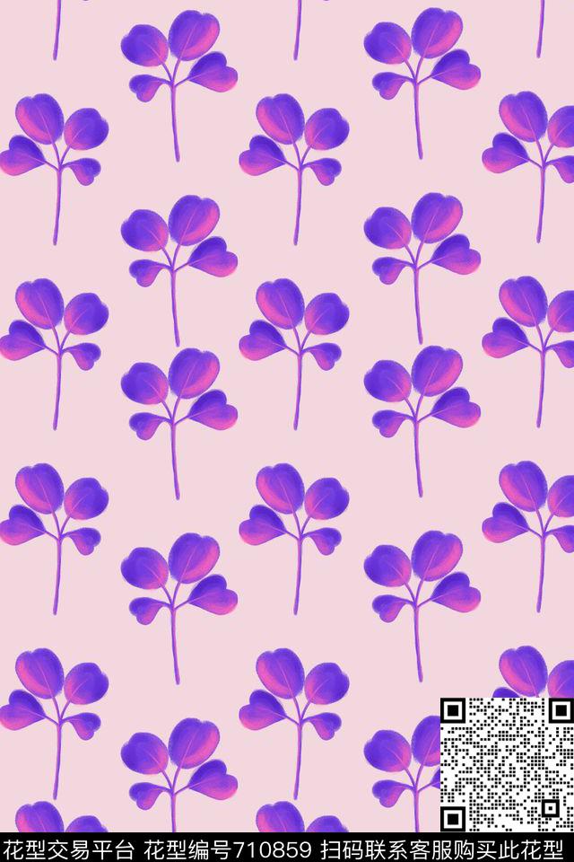 卡通婴童四叶草童装传统印花华亿平台下载（图片编号: 710859） - 瓦栏（Walan）