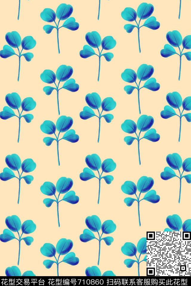 卡通婴童四叶草童装传统印花华亿平台下载（图片编号: 710860） - 瓦栏（Walan）