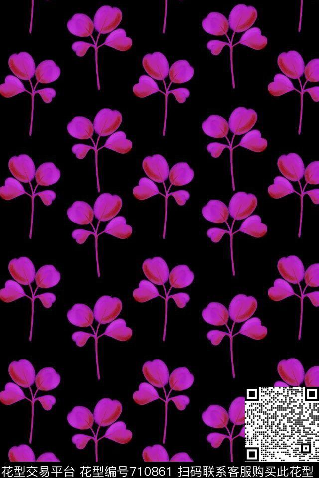 卡通婴童四叶草童装传统印花华亿平台下载（图片编号: 710861） - 瓦栏（Walan）