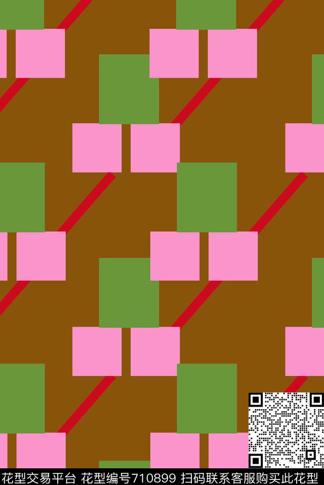 方格几何格子传统印花华亿平台下载（图片编号: 710899） - 瓦栏（Walan）