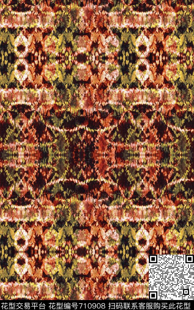 洋阳---民族风民族风中国风数码印花华亿平台下载（图片编号: 710908） - 瓦栏（Walan）