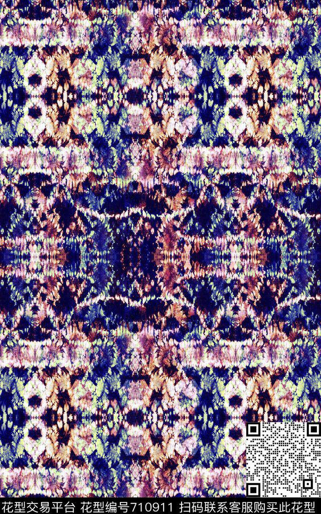 洋阳---民族风民族风中国风数码印花华亿平台下载（图片编号: 710911） - 瓦栏（Walan）