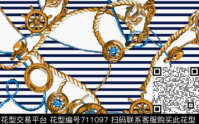 潮流欧美佩斯利传统印花华亿平台下载（图片编号: 711097） - 瓦栏（Walan）