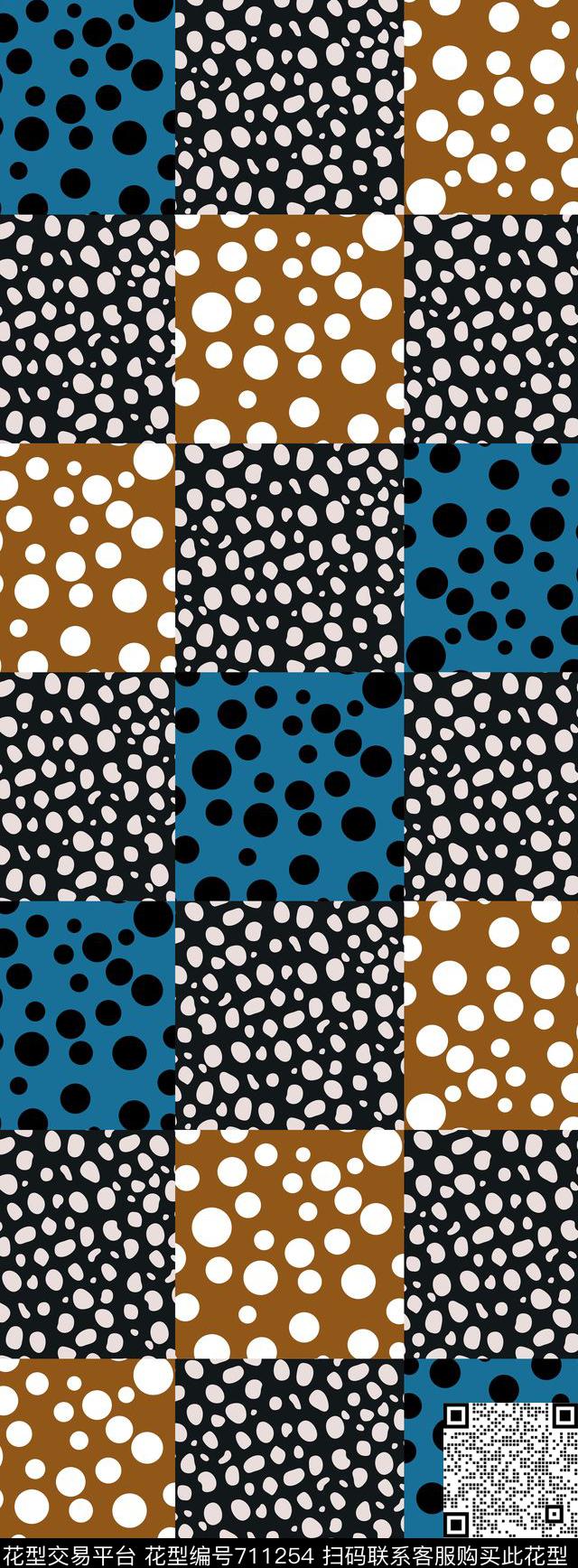 波点丝巾长巾几何传统印花华亿平台下载（图片编号: 711254） - 瓦栏（Walan）