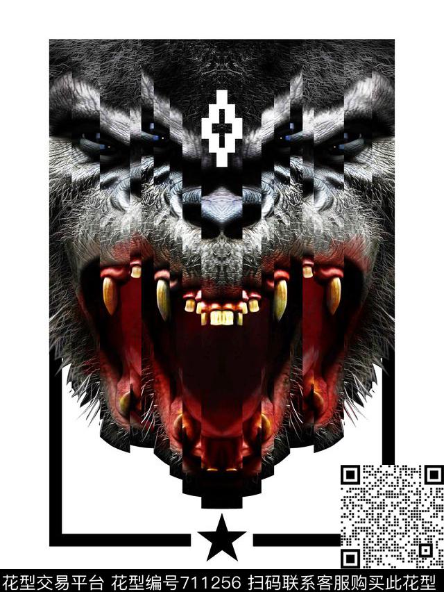 几何猩猩MB数码印花华亿平台下载（图片编号: 711256） - 瓦栏（Walan）