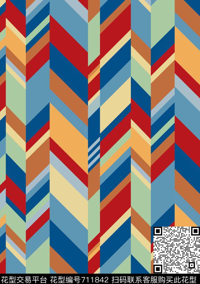 菱形几何民族风传统印花华亿平台下载（图片编号: 711842） - 瓦栏（Walan）