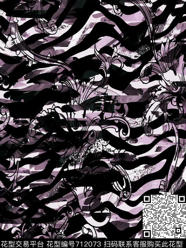 纹理Fei-花纹肌理Fei-男装数码印花华亿平台下载（图片编号: 712073） - 瓦栏（Walan）